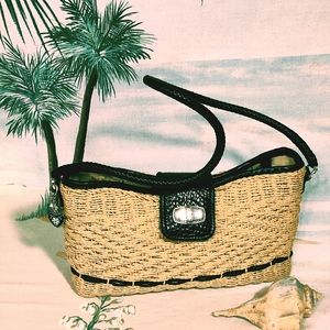 Vintage Brighton straw handbag